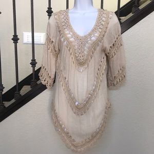 Tunic with Crochet Accents